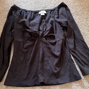 Black Off-Shoulder Women's Top